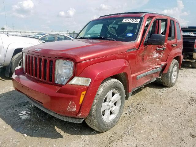 1J4PP2GKXAW106803 - 2010 JEEP LIBERTY SP RED photo 2