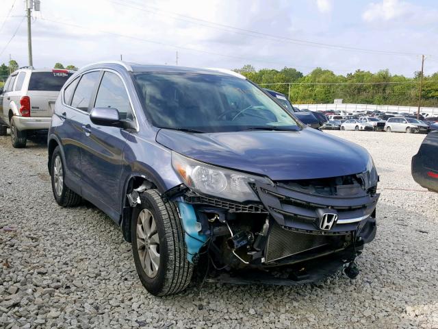 5J6RM3H77CL048073 - 2012 HONDA CR-V EXL BLUE photo 1