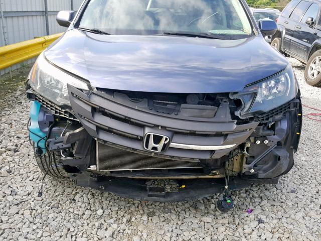 5J6RM3H77CL048073 - 2012 HONDA CR-V EXL BLUE photo 9