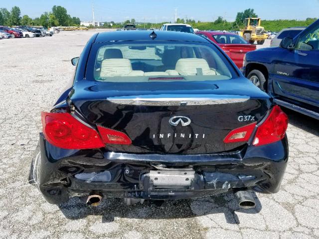 JN1CV6AR5BM354884 - 2011 INFINITI G37 BLACK photo 9