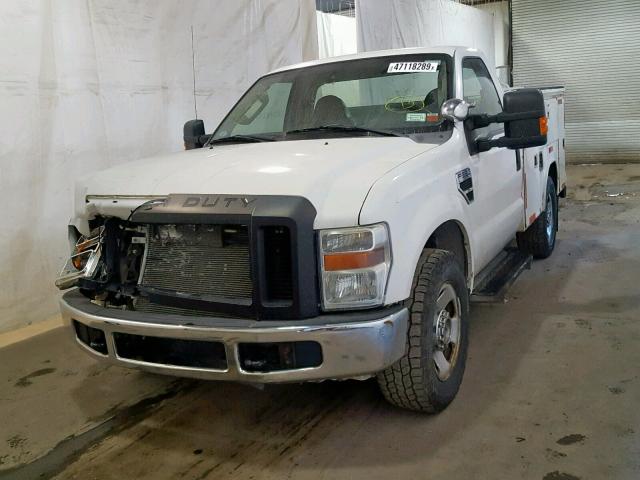 1FDSF30518EB85562 - 2008 FORD F350 SRW S WHITE photo 2