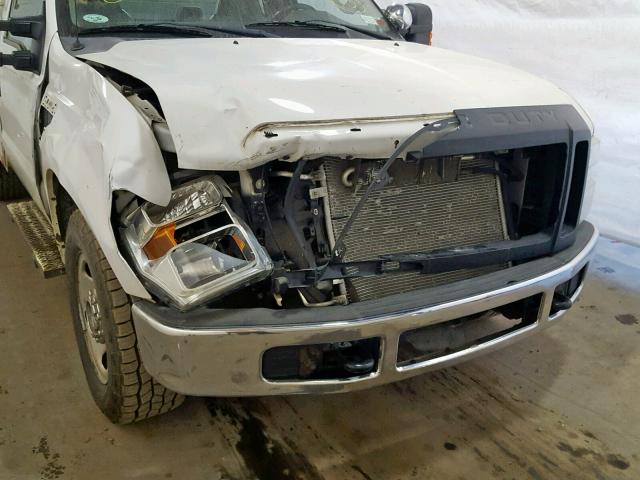 1FDSF30518EB85562 - 2008 FORD F350 SRW S WHITE photo 9