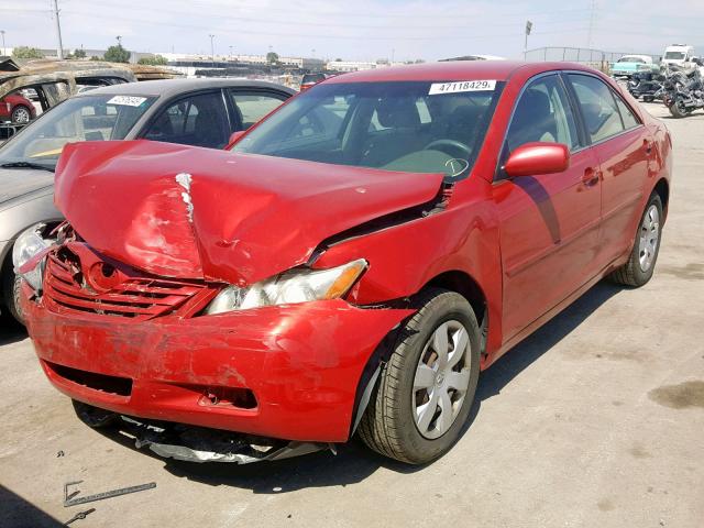 4T1BE46K17U154824 - 2007 TOYOTA CAMRY NEW BURGUNDY photo 2