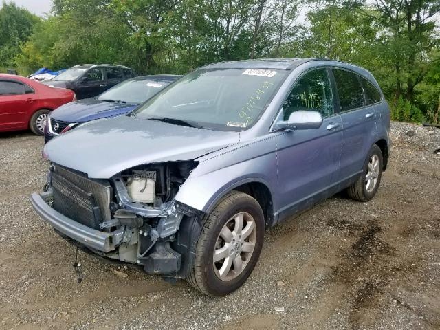 5J6RE48727L000831 - 2007 HONDA CR-V EXL BLUE photo 2