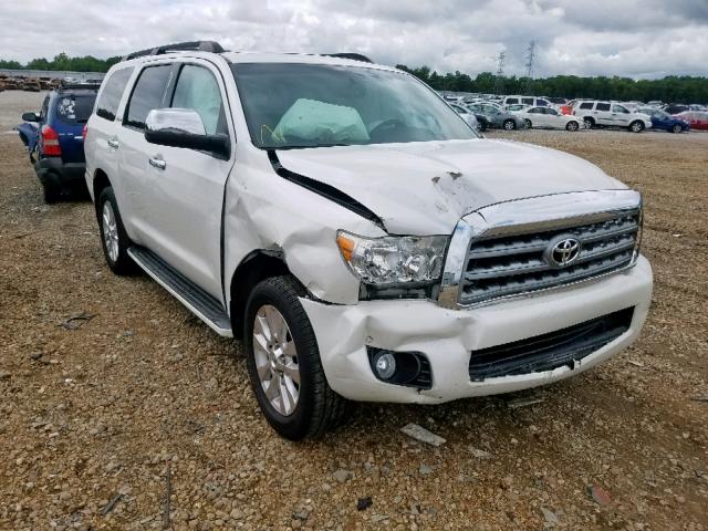 5TDDW5G17DS081822 - 2013 TOYOTA SEQUOIA PL WHITE photo 1