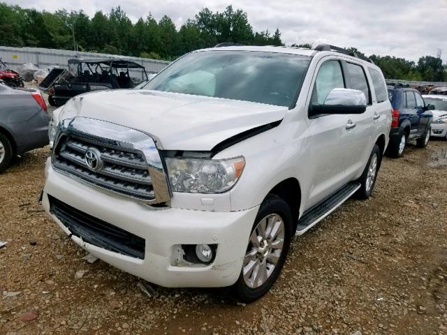 5TDDW5G17DS081822 - 2013 TOYOTA SEQUOIA PL WHITE photo 2