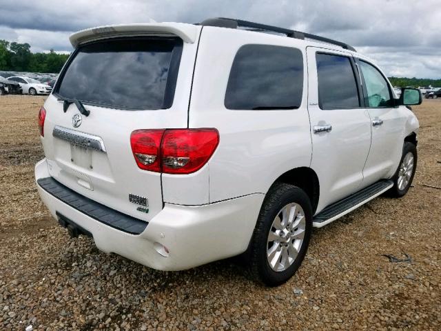 5TDDW5G17DS081822 - 2013 TOYOTA SEQUOIA PL WHITE photo 4