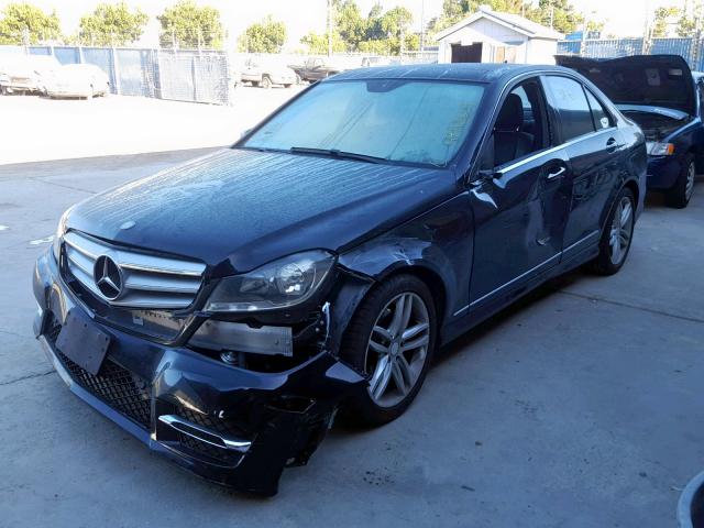 WDDGF4HB9DA863315 - 2013 MERCEDES-BENZ C 250 BLACK photo 2