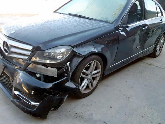 WDDGF4HB9DA863315 - 2013 MERCEDES-BENZ C 250 BLACK photo 9