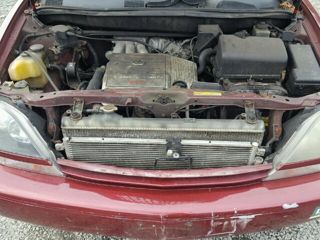 JT6HF10U3X0035904 - 1999 LEXUS RX 300 RED photo 7