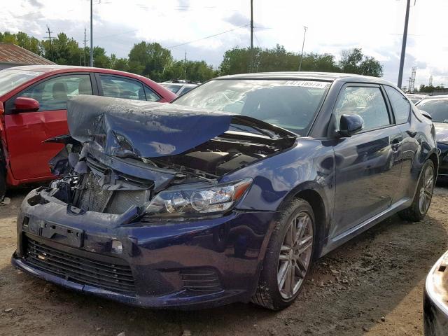 JTKJF5C76B3003164 - 2011 TOYOTA SCION TC ლურჯი ფოტო 2