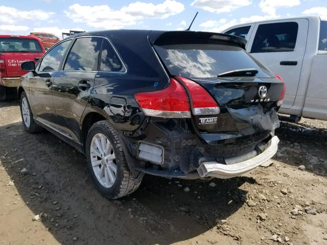 4T3ZE11A99U009617 - 2009 TOYOTA VENZA BLACK photo 3