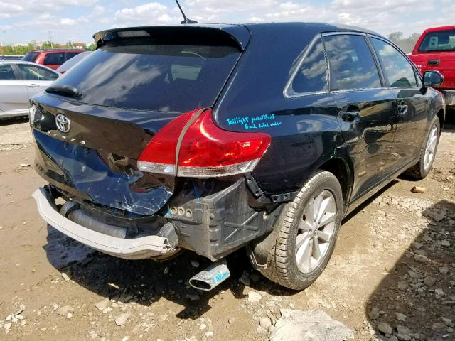 4T3ZE11A99U009617 - 2009 TOYOTA VENZA BLACK photo 4