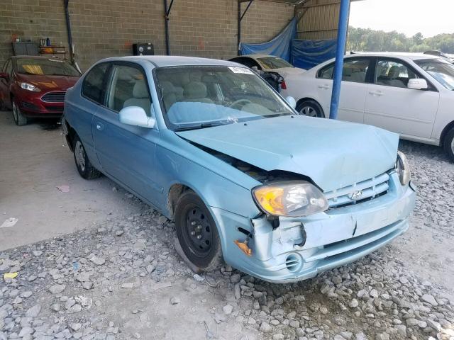 KMHCG35C15U360063 - 2005 HYUNDAI ACCENT GS BLUE photo 1