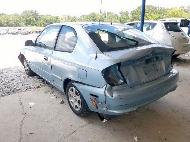 KMHCG35C15U360063 - 2005 HYUNDAI ACCENT GS BLUE photo 3