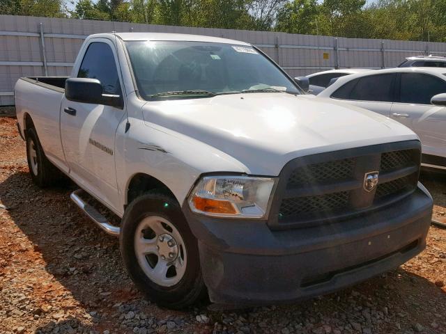 3C6JD6DP7CG226627 - 2012 DODGE RAM 1500 S WHITE photo 1