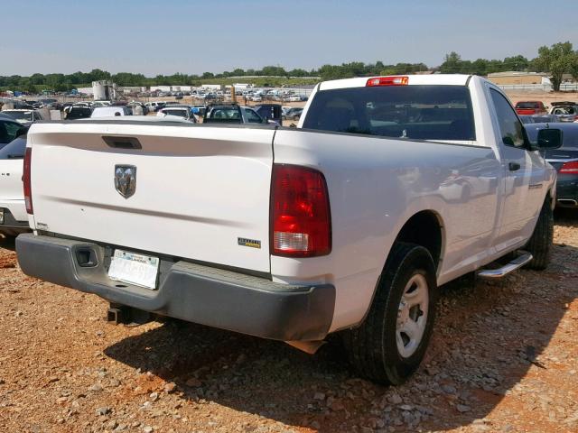 3C6JD6DP7CG226627 - 2012 DODGE RAM 1500 S WHITE photo 4