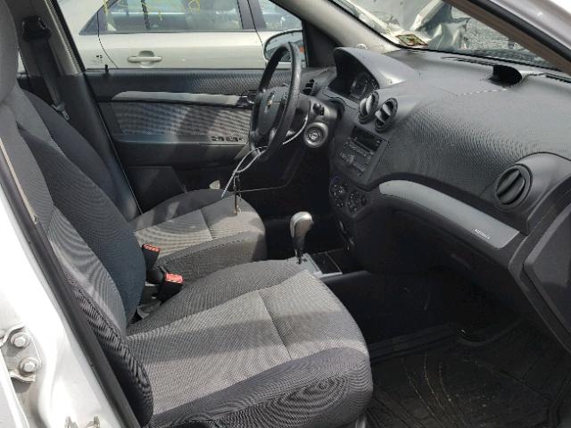 KL1TD6DE5BB238029 - 2011 CHEVROLET AVEO LS WHITE photo 5