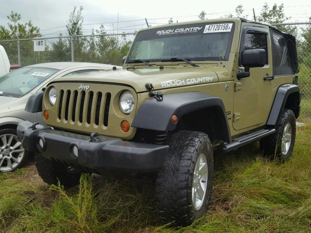 1C4AJWAG1DL637550 - 2013 JEEP WRANGLER S GREEN photo 2