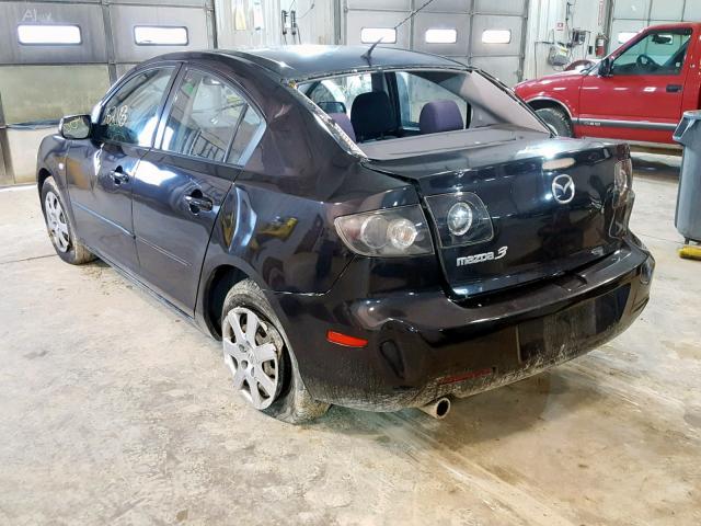 JM1BK12F681779551 - 2008 MAZDA 3 I BLACK photo 3