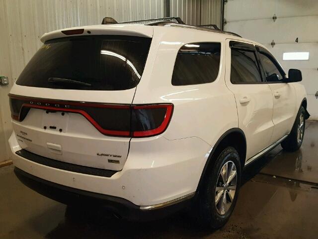 1C4RDJDG4FC185783 - 2015 DODGE DURANGO LI WHITE photo 4