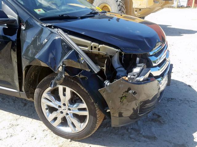 2FMDK4JC5DBA39307 - 2013 FORD EDGE SEL BLACK photo 9