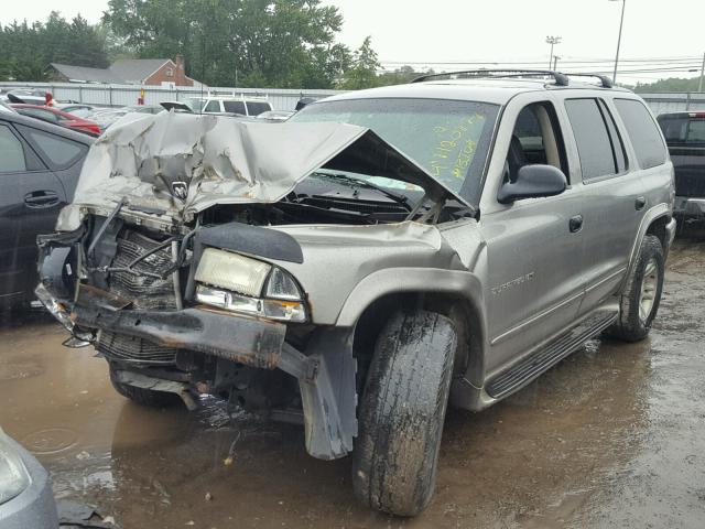 1B4HS28N11F588950 - 2001 DODGE DURANGO GRAY photo 2