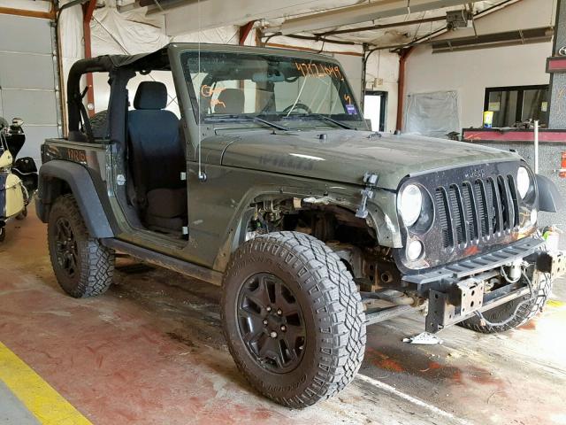 1C4AJWAG4FL641546 - 2015 JEEP WRANGLER S მწვანე ფოტო 1