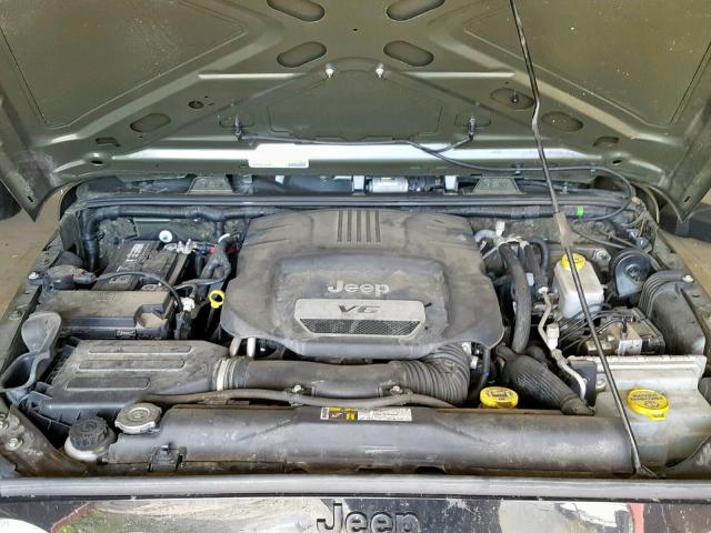 1C4AJWAG4FL641546 - 2015 JEEP WRANGLER S მწვანე ფოტო 7