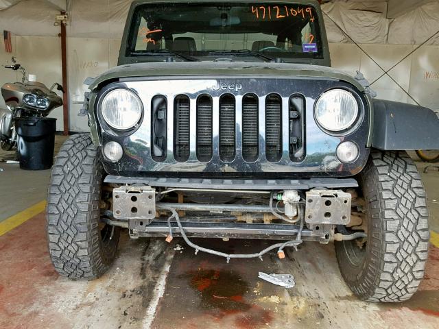 1C4AJWAG4FL641546 - 2015 JEEP WRANGLER S მწვანე ფოტო 9