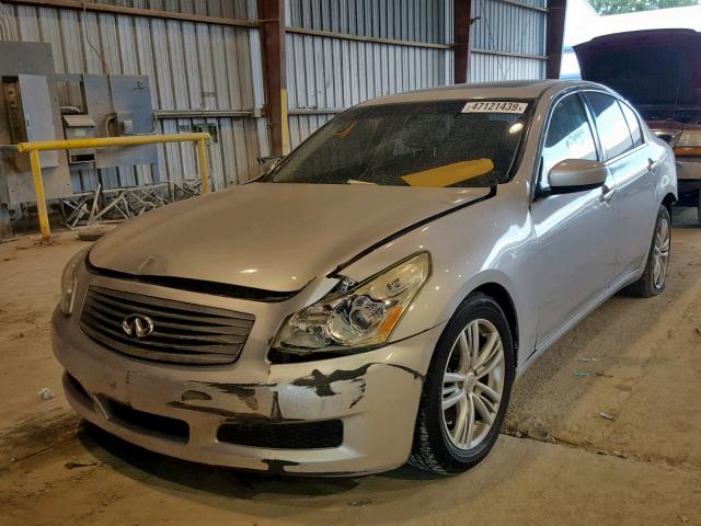 JN1CV6AR0DM758162 - 2013 INFINITI G37 SILVER photo 2