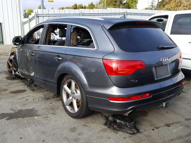 WA1EV74L57D089243 - 2007 AUDI Q7 4.2 QUA GRAY photo 3