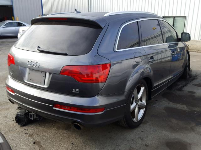 WA1EV74L57D089243 - 2007 AUDI Q7 4.2 QUA GRAY photo 4