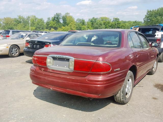 1G4HP54K814196735 - 2001 BUICK LESABRE CU BURGUNDY photo 4