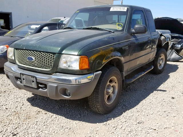 1FTZR15U01PA06372 - 2001 FORD RANGER SUP GREEN photo 2