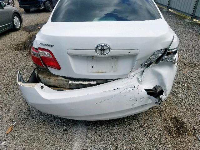 4T1BE46K77U686059 - 2007 TOYOTA CAMRY NEW WHITE photo 9