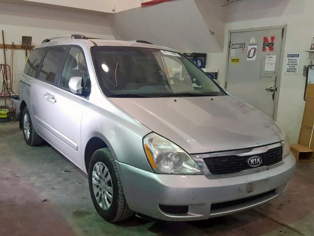 KNDMG4C78C6442085 - 2012 KIA SEDONA LX SILVER photo 1