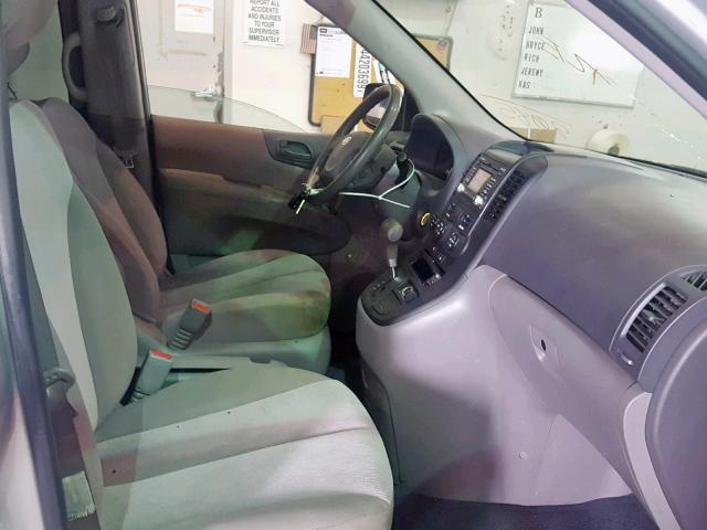 KNDMG4C78C6442085 - 2012 KIA SEDONA LX SILVER photo 5