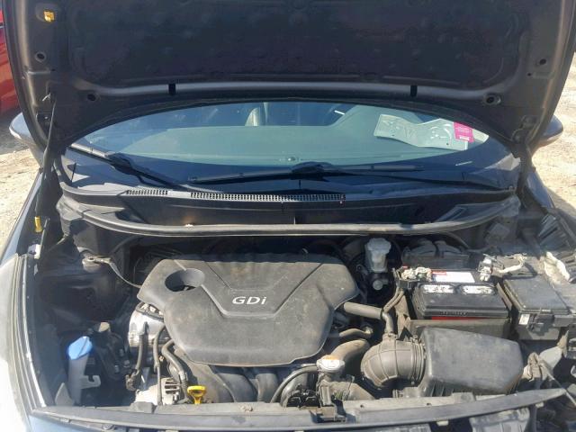 KNADN4A38E6327850 - 2014 KIA RIO EX BLUE photo 7