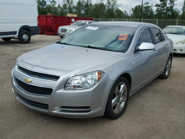 1G1ZH57B28F215658 - 2008 CHEVROLET MALIBU 1LT SILVER photo 2