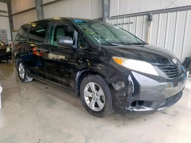 5TDZK3DC8BS122399 - 2011 TOYOTA SIENNA BLACK photo 1