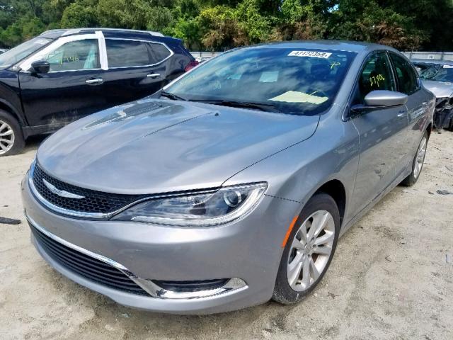 1C3CCCAB8GN180013 - 2016 CHRYSLER 200 LIMITE SILVER photo 2