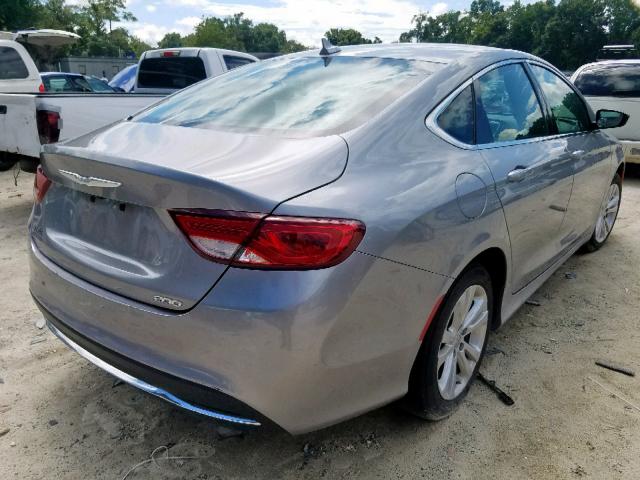 1C3CCCAB8GN180013 - 2016 CHRYSLER 200 LIMITE SILVER photo 4