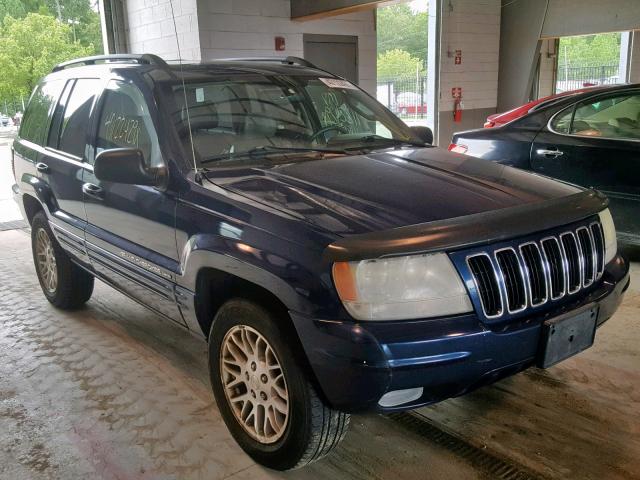 1J4GX58J13C537042 - 2003 JEEP GRAND CHER BLUE photo 1