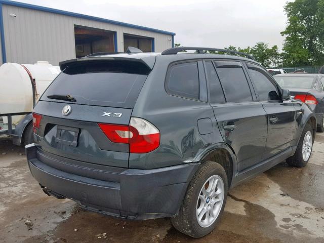 WBXPA73445WC51407 - 2005 BMW X3 2.5I GRAY photo 4