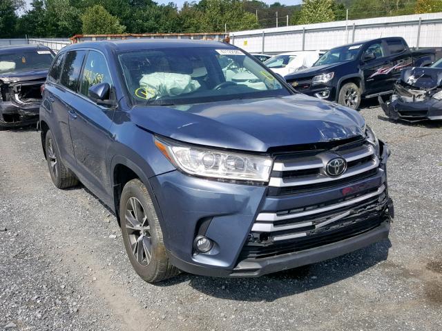 5TDBZRFH5HS445360 - 2017 TOYOTA HIGHLANDER BLUE photo 1