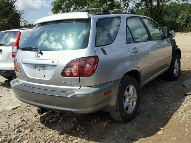 JT6GF10U8X0034582 - 1999 LEXUS RX 300 SILVER photo 4