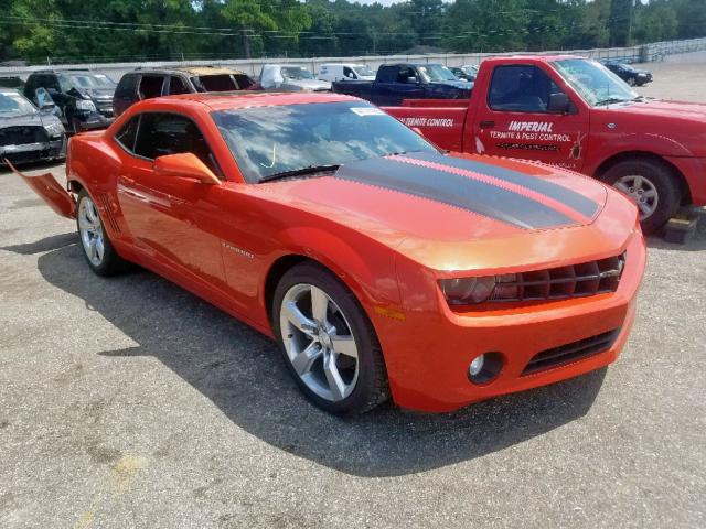 2G1FC1EDXB9140805 - 2011 CHEVROLET CAMARO LT ORANGE photo 1