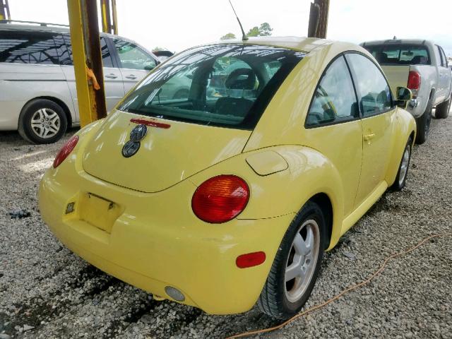 3VWCC21C4XM454913 - 1999 VOLKSWAGEN NEW BEETLE ყვითელი ფოტო 4