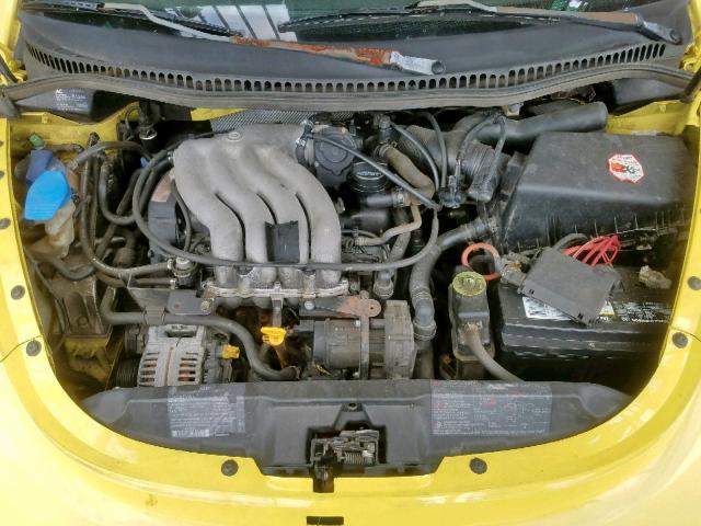 3VWCC21C4XM454913 - 1999 VOLKSWAGEN NEW BEETLE ყვითელი ფოტო 7